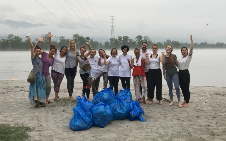 A step towards clean Ganga by the students of Gyan Yog Breath